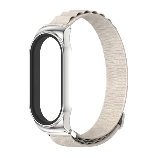For Xiaomi Mi Band 6 / 5 / 4 / 3 MIJOBS CS Nylon Breathable Watch Band(Grey Silver) by MIJOBS