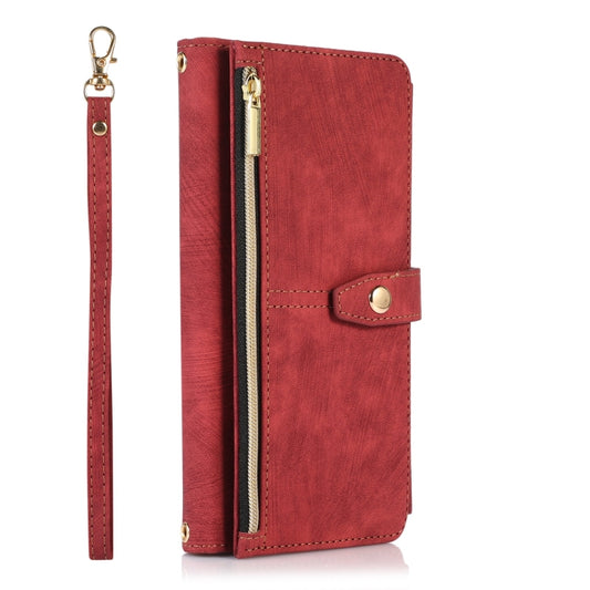 For Samsung Galaxy A13 4G / 5G / A04 / A04s Dream 9-Card Wallet Zipper Bag Leather Phone Case(Red) by buy2fix