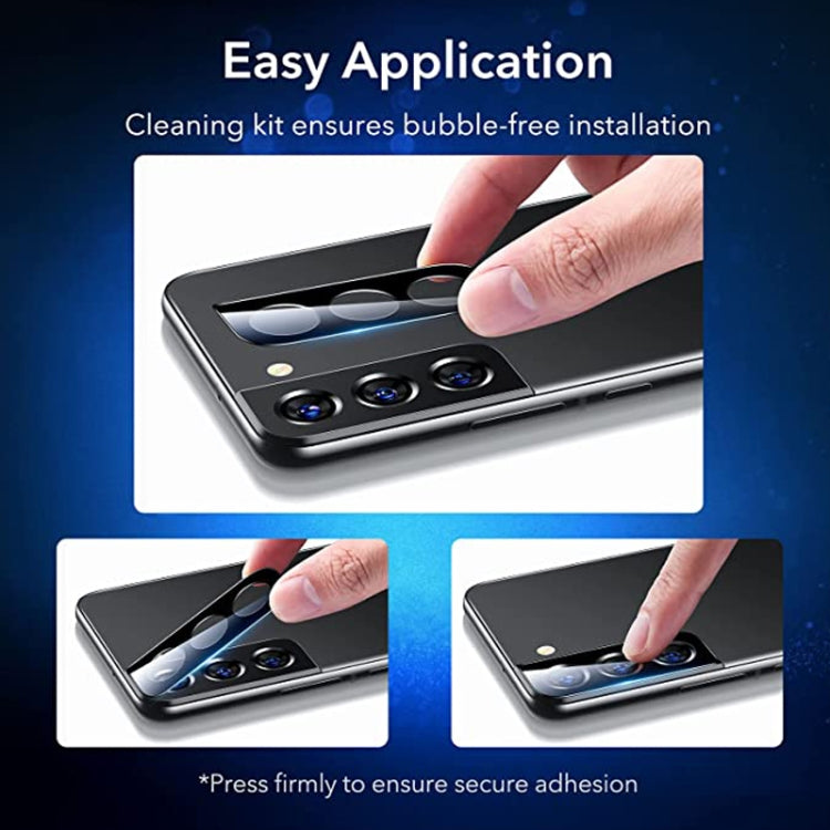 For Samsung Galaxy S22 / S22+ 5G 50pcs Integrated Rear Camera Lens Tempered Glass Film(Black) by buy2fix