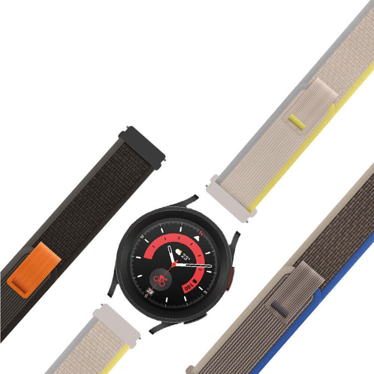 For Garmin Forerunner 255S / Venu 2S 18mm Universal Loop Nylon Watch Band(Blue) by buy2fix
