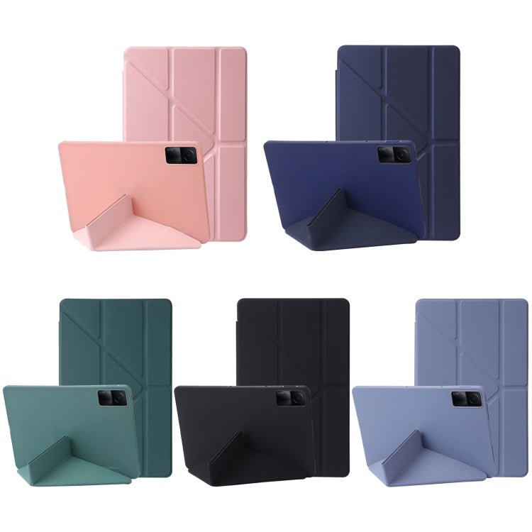 For Xiaomi Redmi Pad 10.6 Deformation Silicone Leather Tablet Case(Lavender) by buy2fix