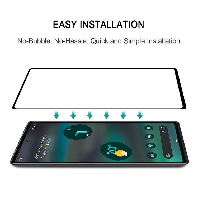 For Google Pixel 6a 25pcs Full Glue Full Cover Screen Protector Tempered Glass Film by buy2fix