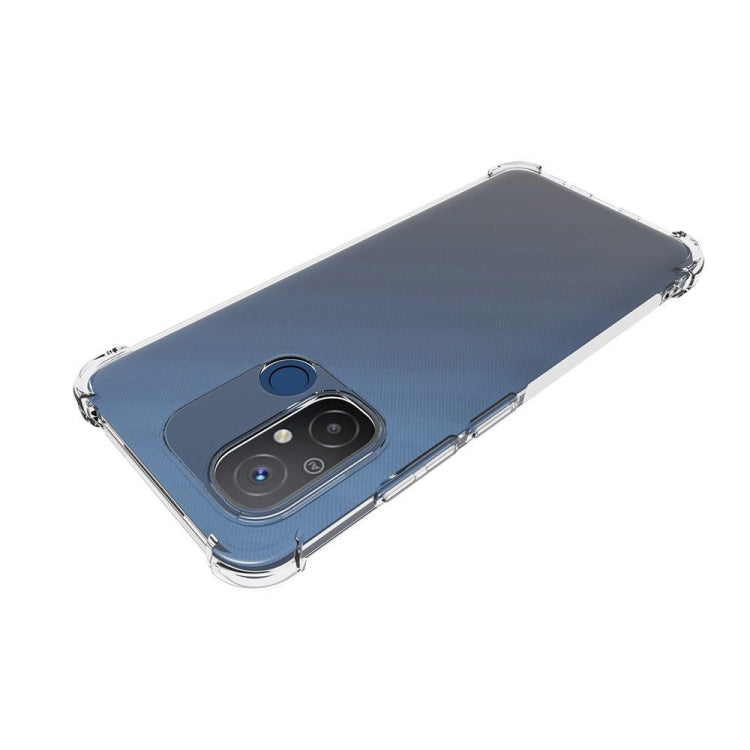 For Xiaomi Redmi 12C Shockproof Non-slip Thickening TPU Phone Case(Transparent) by buy2fix