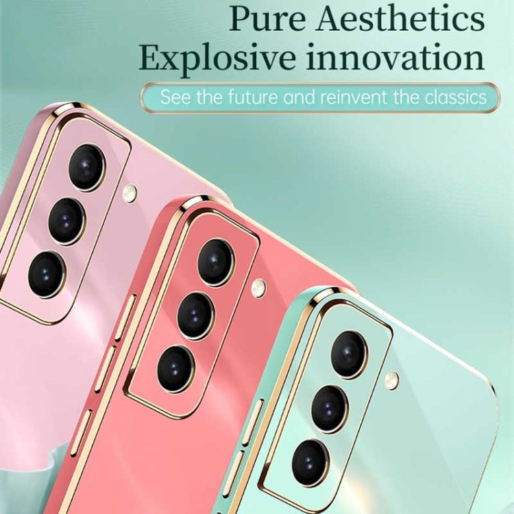 For Samsung Galaxy S21+ 5G XINLI Straight Edge 6D Electroplate TPU Phone Case(Celestial Blue) by XINLI