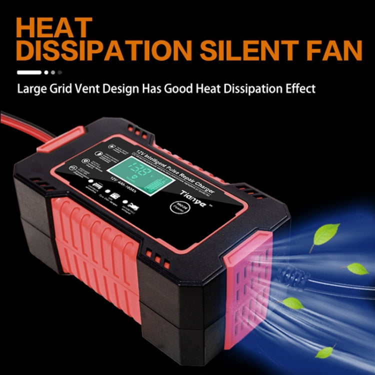 Motorcycle / Car Battery Smart Charger with LCD Creen, Plug Type:AU Plug(Red) by buy2fix