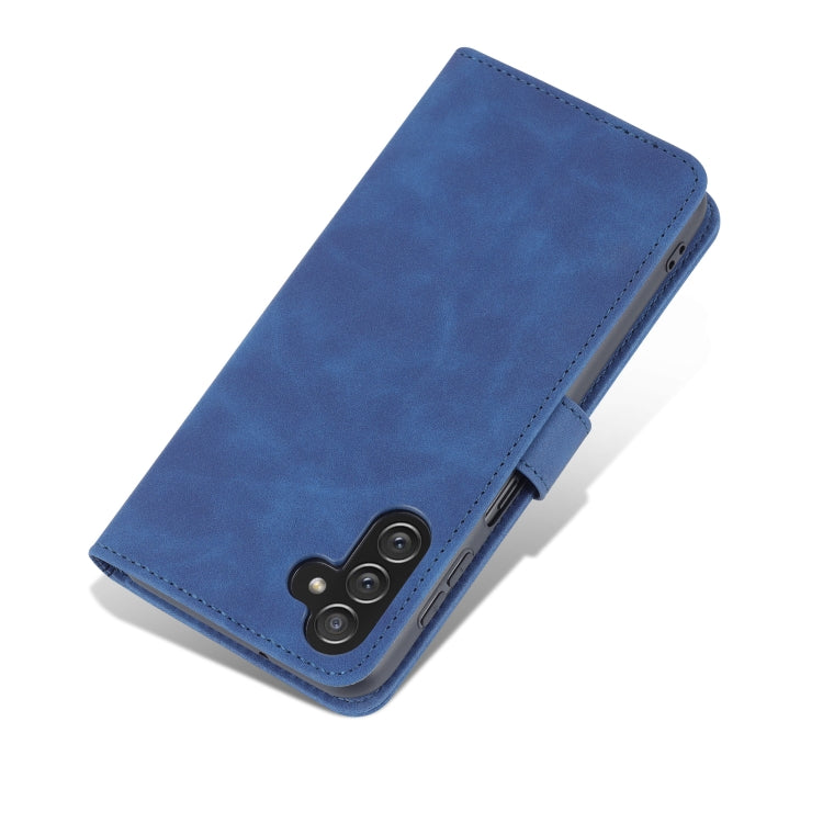 For Samsung Galaxy A14 5G AZNS Skin Feel Calf Texture Flip Leather Phone Case(Blue) by AZNS