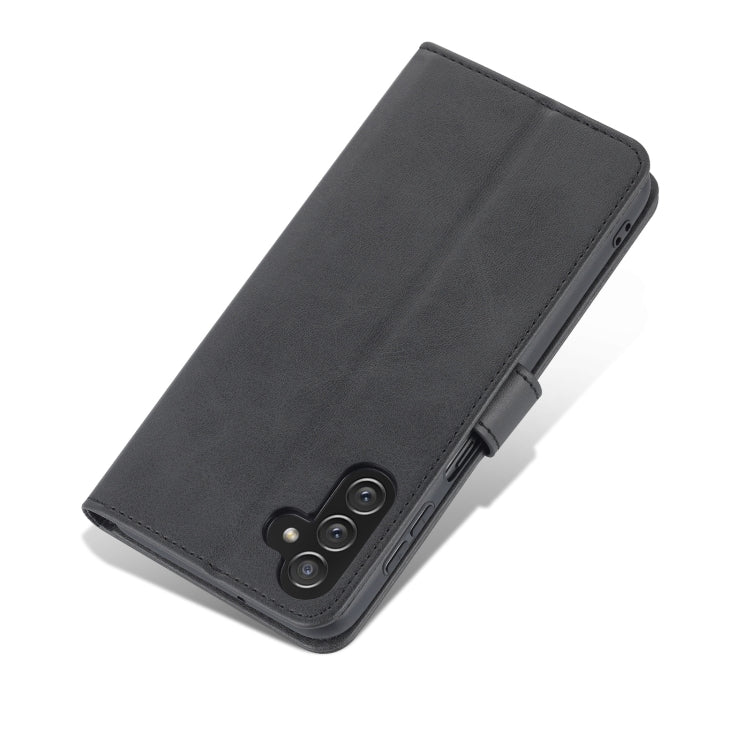 For Samsung Galaxy A14 5G AZNS Skin Feel Calf Texture Flip Leather Phone Case(Black) by AZNS