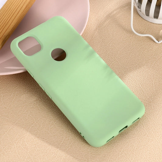 For Google Pixel 4a Pure Color Liquid Silicone Shockproof Full Coverage Case(Green) by buy2fix