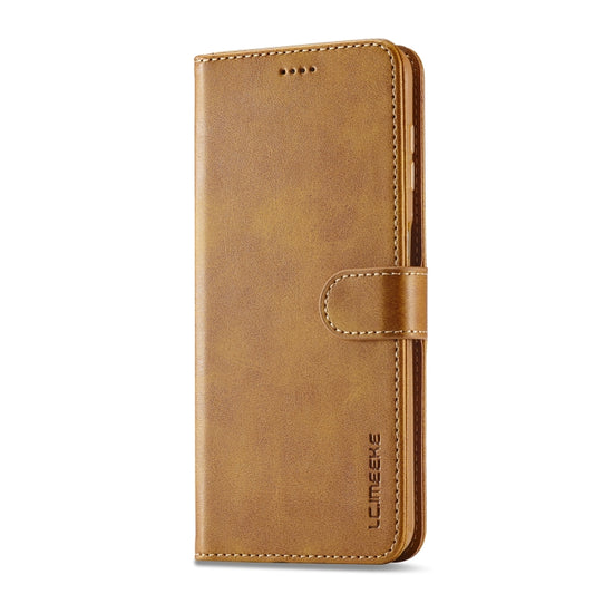For Samsung Galaxy A34 5G LC.IMEEKE Calf Texture Leather Phone Case(Brown) by LC.IMEEKE