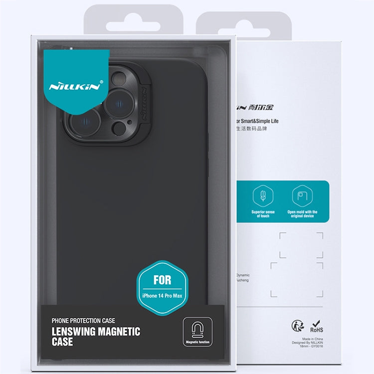 For iPhone 14 Pro NILLKIN Runwing Magsafe Magnetic Phone Case(Dark Blue) by NILLKIN