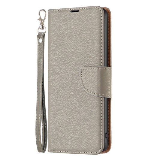 For Xiaomi Redmi 12C Litchi Texture Pure Color Leather Phone Case(Grey) by buy2fix