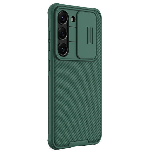 For Samsung Galaxy S23 5G NILLKIN Black Mirror Pro Series Camshield Phone Case(Green) by NILLKIN