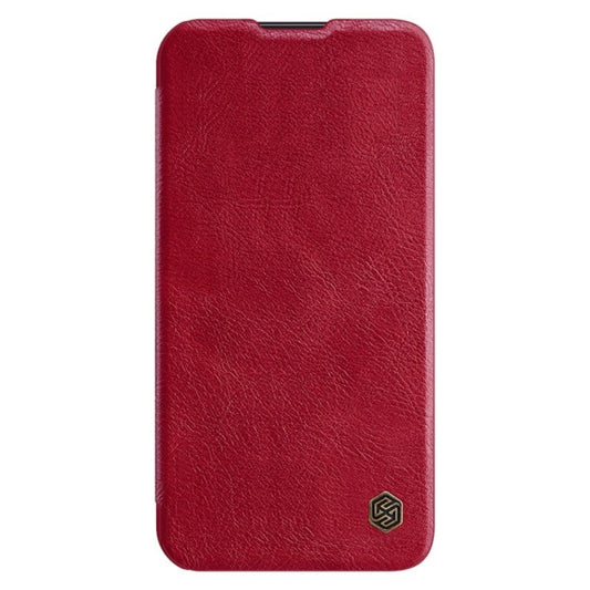 For Samsung Galaxy S23+ 5G NILLKIN QIN Series Pro Sliding Camera Cover Design Leather Phone Case(Red) by NILLKIN