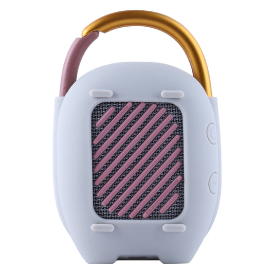 For JBL Clip 4 Wireless Bluetooth Speaker Silicone Protective Case(Grey) by buy2fix