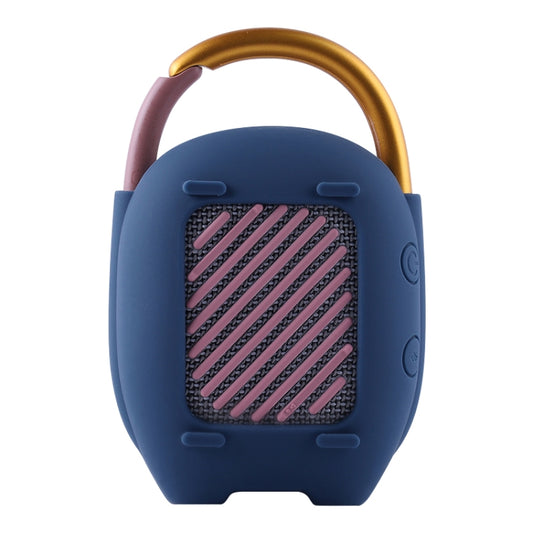 For JBL Clip 4 Wireless Bluetooth Speaker Silicone Protective Case(Blue) by buy2fix