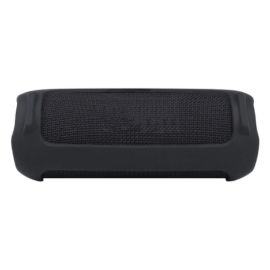 For JBL Flip 6 Bluetooth Speaker Portable Silicone Case with Shoulder Strap(Black) by buy2fix