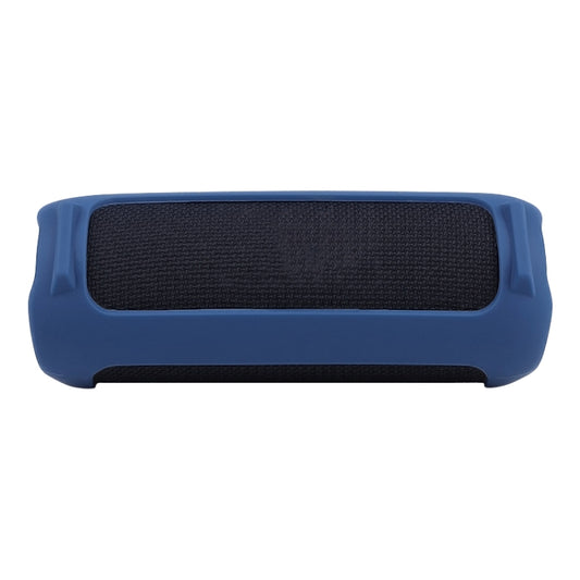 For JBL Flip 6 Bluetooth Speaker Portable Silicone Case with Shoulder Strap(Blue) by buy2fix