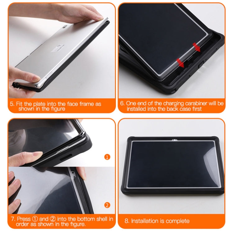 For Samsung Galaxy Tab A7 10.4 360 Full Body Shockproof Tablet Case(Black) by buy2fix