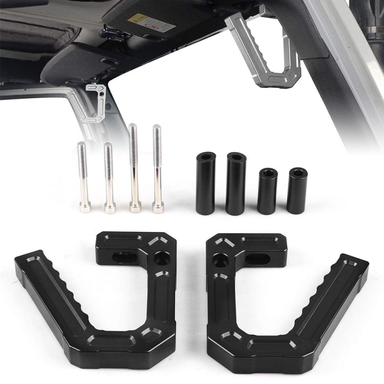 For Jeep Wrangler JK 2007-2018 Car Modification Aluminum Interior Handle(Silver) by buy2fix
