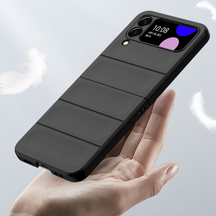 For Samsung Galaxy Z Flip4 Skin Feel Magic Shield Shockproof Phone Case(Black) by buy2fix