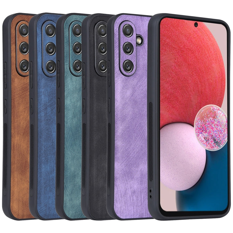 For Samsung Galaxy A54 5G AZNS 3D Embossed Skin Feel Phone Case(Purple) by AZNS