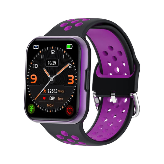 S226 1.72 inch Waterproof Smart Sports Watch Support Heart Rate Monitoring / Blood Pressure Monitoring(Black Purple) by buy2fix