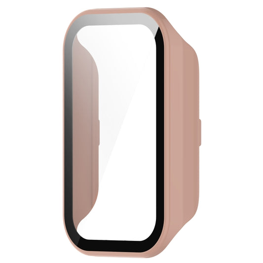 For Redmi Band 2 PC+ Tempered Film Integrated Watch Protective Case(Pink) by buy2fix