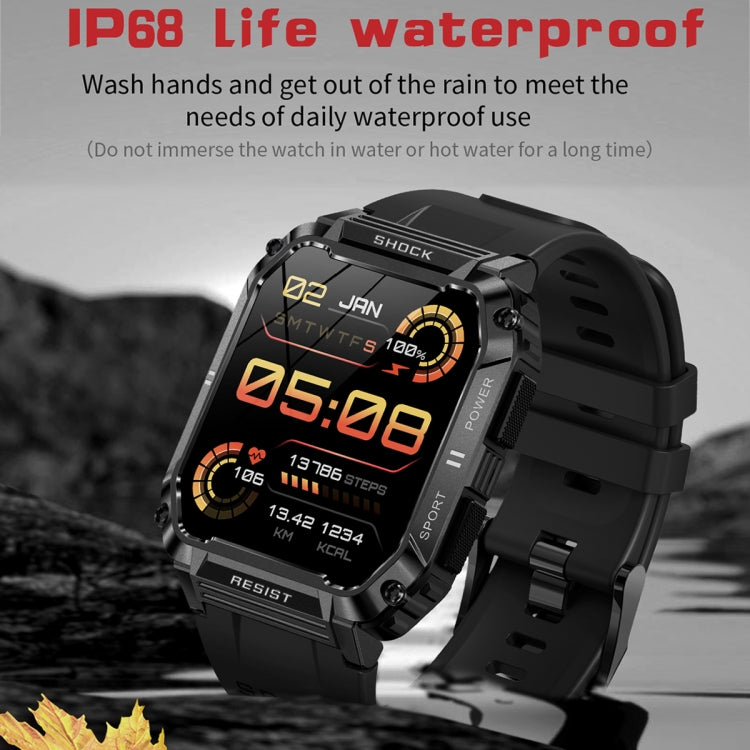 T3 1.95 inch Rugged Smart Sports Wristband Support Heart Rate Monitoring / Blood Pressure Monitoring(Black) by buy2fix