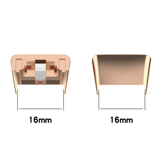 For Honor Band 7 1 Pair Metal Watch Band Connector(Rose Gold) by buy2fix