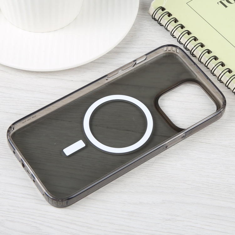 For iPhone 14 Pro Max GEBEI MagSafe Magnetic Transparent Phone Case (Transparent Black) by GEBEI