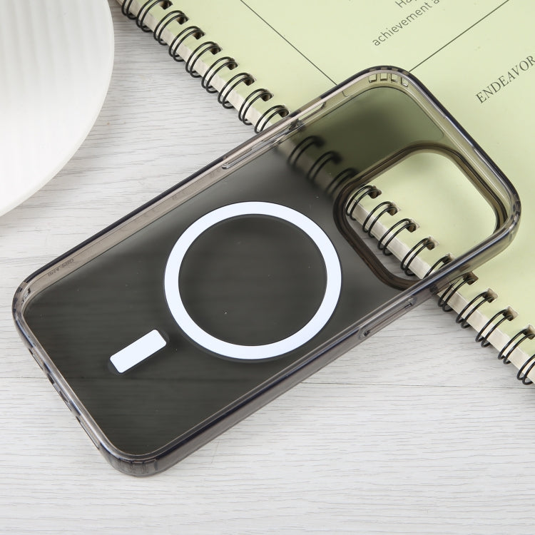 For iPhone 14 Pro GEBEI MagSafe Magnetic Transparent Phone Case (Transparent Black) by GEBEI