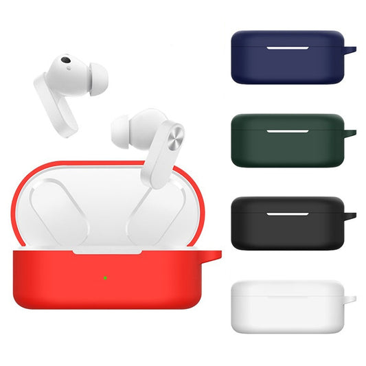 For OnePlus Buds Ace Bluetooth Earphone Silicone Protective Case(Black) by buy2fix