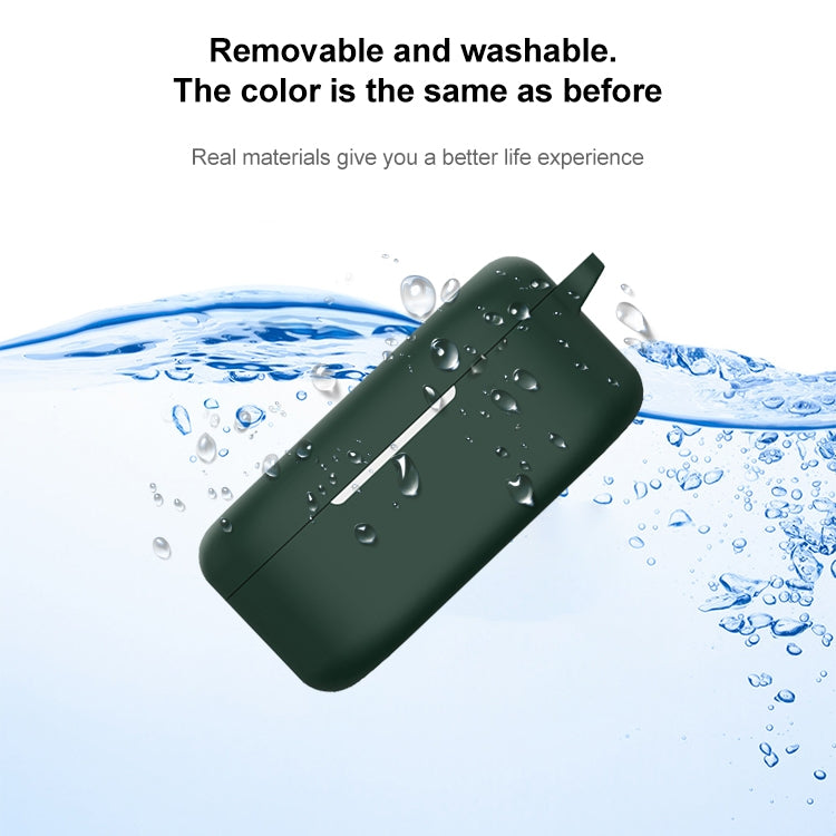 For OnePlus Buds Ace Bluetooth Earphone Silicone Protective Case(Dark Blue) by buy2fix