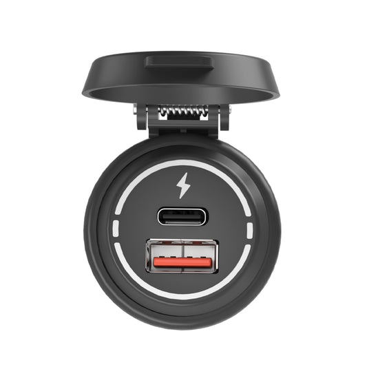 ZH-1786A1 QC3.0 USB-A + Type-C Dual Interface Car Charger by buy2fix