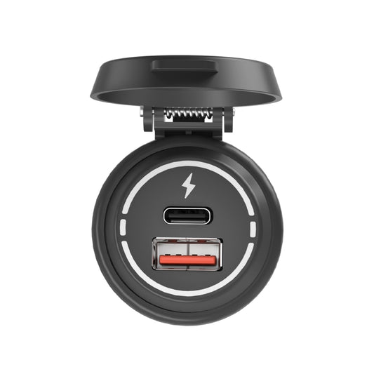 ZH-1786A2 QC3.0 USB-A + Type-C Dual Interface Car Charger, Cable Length: 60cm by buy2fix