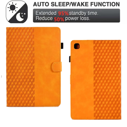 For iPad 10.2 2019 / 2020 / Air 10.5 2019 Rhombus Embossed Leather Smart Tablet Case(Khaki) by buy2fix