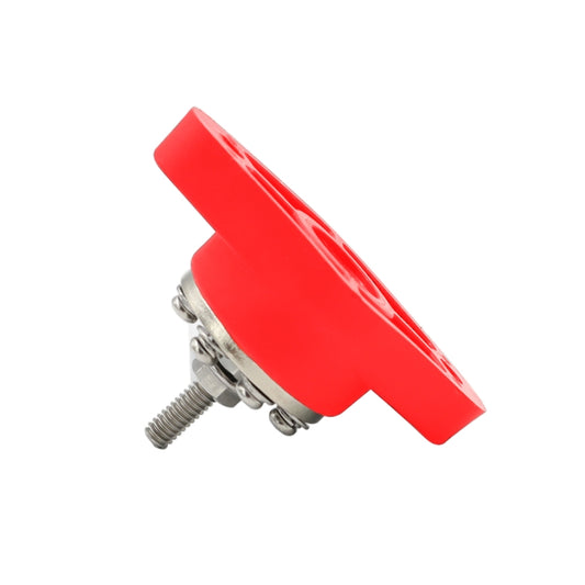 1/4 inch M6 RV Yacht 8-way Terminal Stud with 2 M5x20 Screws(Red) by buy2fix