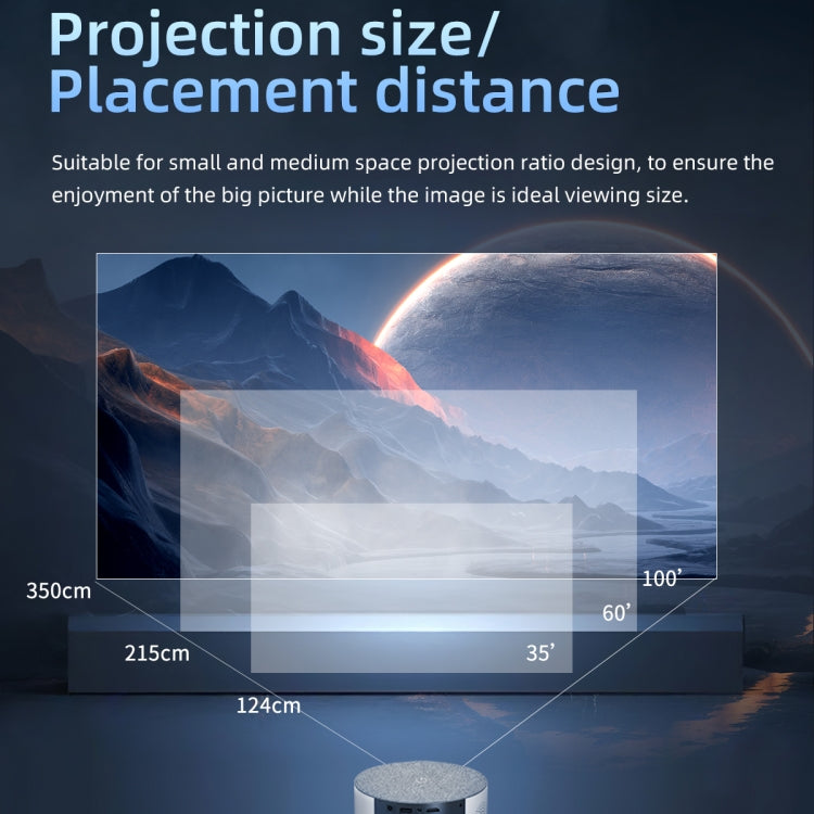 T2 800x480 1000 Lumens LED HD Mini Projector, Specification:EU Plug by buy2fix