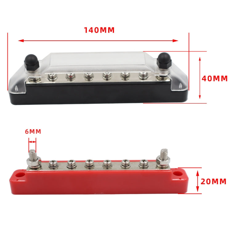 CP-0973 1 Pair 10-way B Style Power Distribution Block Terminal Studs with Terminals by buy2fix