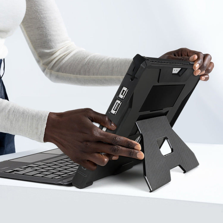 For MicroSoft Surface Pro 4 / 5 / 6 / 7 Armor Kickstand Shockproof Tablet Case(Grey White) by buy2fix