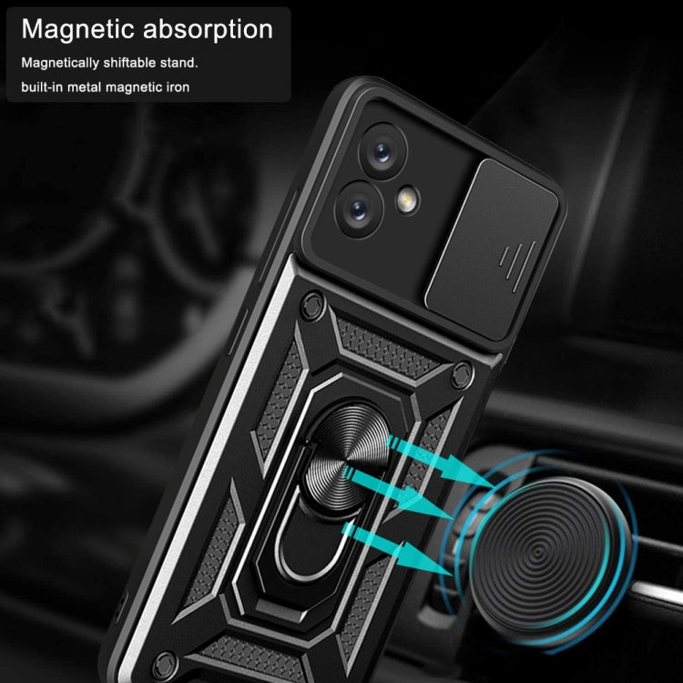 For Samsung Galaxy A04e Sliding Camera Cover Design Phone Case(Blue) by buy2fix