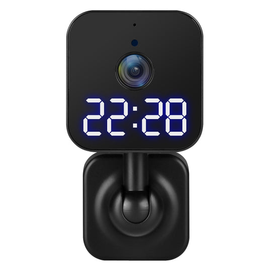 DP27 1080P Clock Plug Card WiFi Camera, Support Two-way Voice Intercom & Mobile Monitoring, Specification:US Plug(Black) by buy2fix