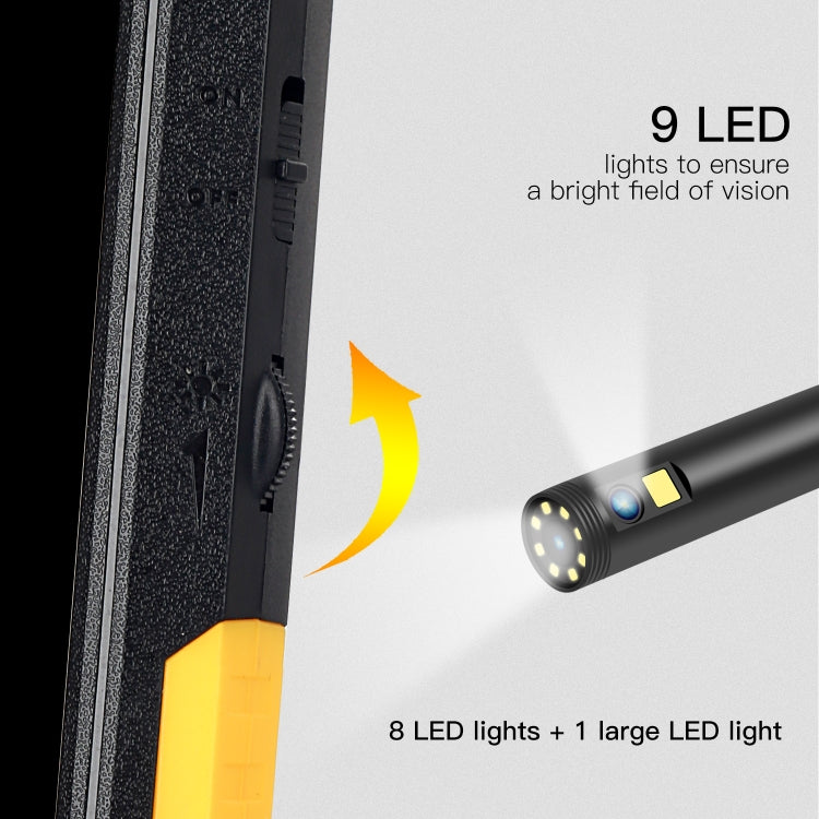 P50 4.5 inch Dual Camera with Screen Endoscope, Length:5m Hard Line(5.5mm) by buy2fix