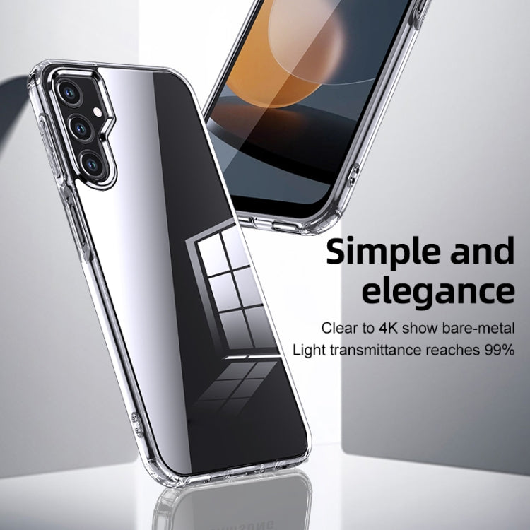 For Samsung Galaxy A24 4G Armor Clear TPU Hard PC Phone Case(Matte Black) by buy2fix