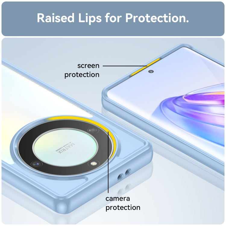 For Honor Magic5 Lite Colorful Series Acrylic + TPU Phone Case(Blue) by buy2fix