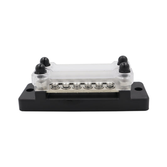 CP-3023-01 150A 12-48V RV Yacht Double-row 6-way Busbar(Black) by buy2fix