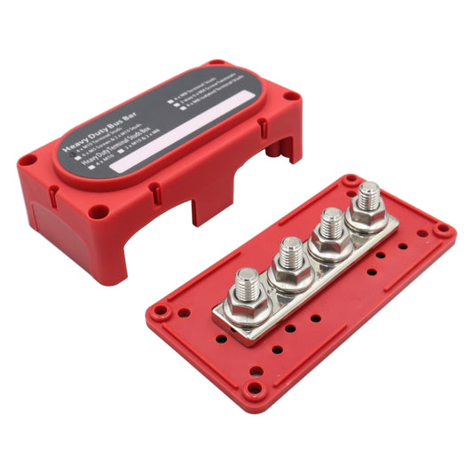CP-3088-02 300A 48V 4-way M10 Terminal Busbar(Red) by buy2fix
