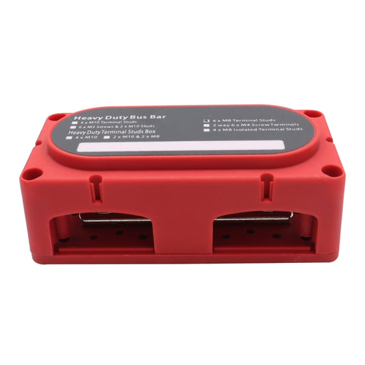 CP-3089-02 300A 48V 4-way M8 Terminal Busbar(Red) by buy2fix