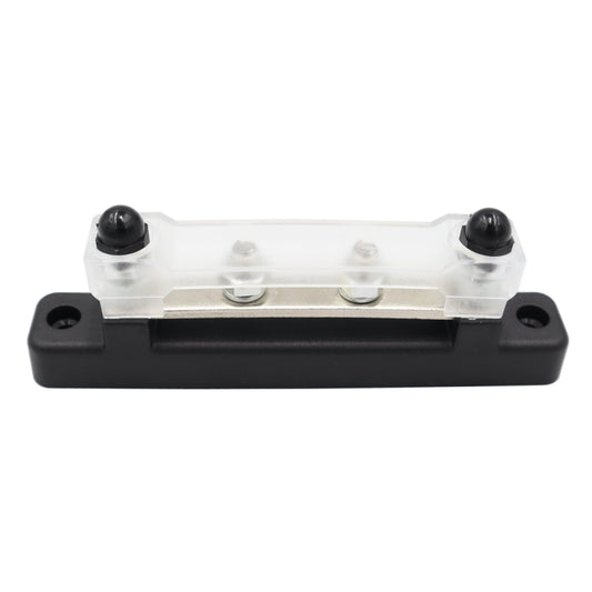 CP-3116-02 150A 12-48V RV Yacht Single-row 2-way Busbar(Black) by buy2fix