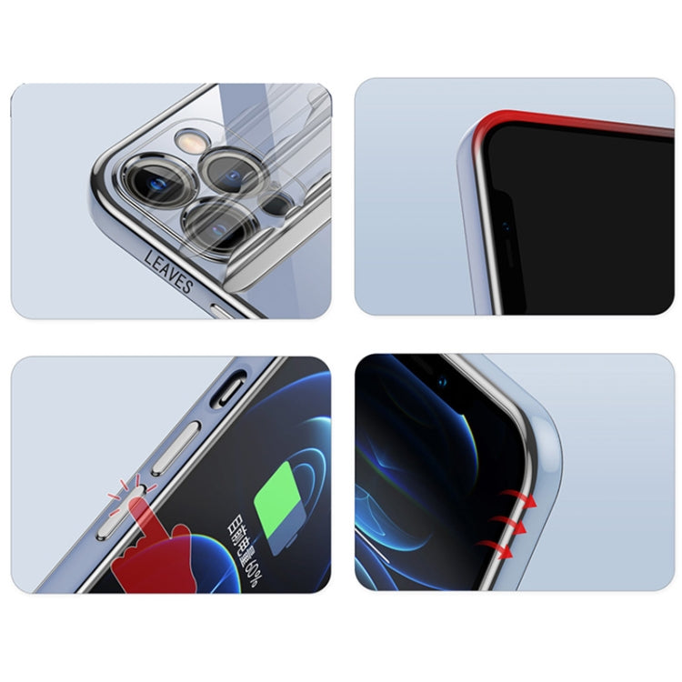 For Samsung Galaxy S23 Ultra 5G 9D Plating Maple Leaf Silicone Phone Case with Strap(Black) by buy2fix